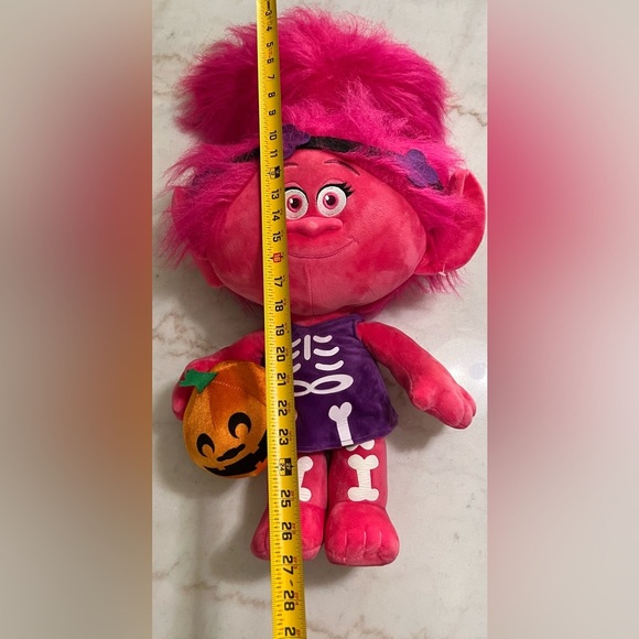 Pink Poppy Dreamworks Trolls Plush In Halloween Skeleton Costume 27.5” Tall - Picture 5 of 5